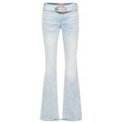 Klassieke Denim Jeans Diesel , Blue , Dames