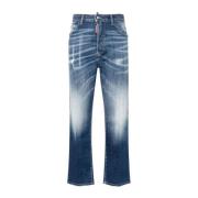 Cropped Jeans Dsquared2 , Blue , Dames