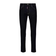 Slim-fit Katoen Blauwe Jeans Dsquared2 , Blue , Heren