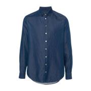 Casual Shirts Giorgio Armani , Blue , Heren