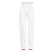 Wide Trousers Pinko , White , Dames