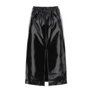 Geplooide Mini Rok Maison Margiela , Black , Dames