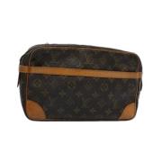 Pre-owned Canvas louis-vuitton-bags Louis Vuitton Vintage , Brown , Da...