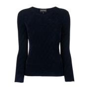 Donkerblauwe Sweater Emporio Armani , Blue , Dames