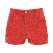 Shorts Etro , Red , Dames