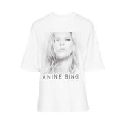 T-Shirts Anine Bing , White , Dames