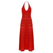 Maxi Dresses Twinset , Red , Dames