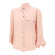 Poederroze Crepe Overhemd Liu Jo , Pink , Dames