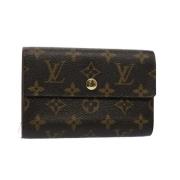 Pre-owned Coated canvas wallets Louis Vuitton Vintage , Brown , Dames