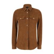 Light Jackets Plain Units , Brown , Dames