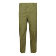 Janis Wortel Chino Broek Lichtgewicht Poplin Dondup , Green , Dames