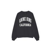 Vintage Zwarte California Sweatshirt Anine Bing , Black , Dames