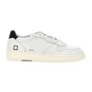Heren Leren Witte Sneakers D.a.t.e. , White , Heren