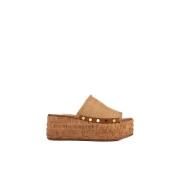 Wedges Coccinelle , Brown , Dames