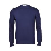 Round-neck Knitwear Gran Sasso , Blue , Heren