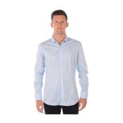 Basis V-Hals Shirt Daniele Alessandrini , Blue , Heren