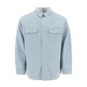 Casual Button-Up Shirt Dior , Blue , Heren