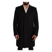 Single-Breasted Coats Dolce & Gabbana , Black , Heren