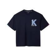 Big K T-shirt Lifestyle Katoen Kickers , Black , Heren