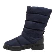 Pre-owned Nylon boots Chanel Vintage , Blue , Dames