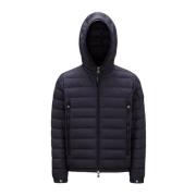 Navy Korte Donsjas Lichtgewicht Puffer Moncler , Blue , Heren