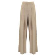 Wide Trousers MVP wardrobe , Beige , Dames