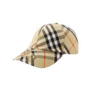 Fabric hats Burberry , Beige , Dames