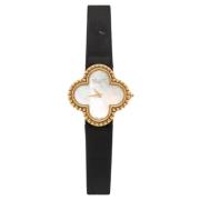 Pre-owned Fabric watches Van Cleef & Arpels Pre-owned , White , Dames