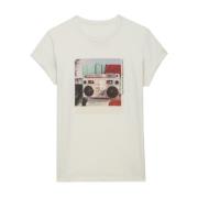 Ghetto Blaster Photoprint T-shirt Zadig & Voltaire , White , Dames