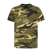 Casual Katoenen T-Shirt Givenchy , Green , Heren