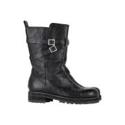 Pre-owned Leather boots Jimmy Choo Pre-owned , Black , Dames