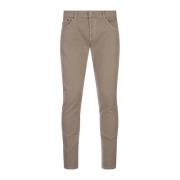 Bruine Slim Fit Jeans Dondup , Brown , Heren