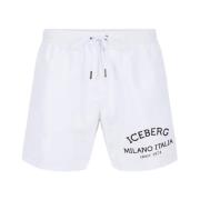 Logo Zwembroek Iceberg , White , Heren