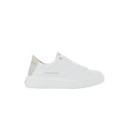 Londen Vrouw Wit Goud Sneakers Alexander Smith , White , Dames
