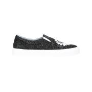 Zwarte Slip-On Schoenen Chiara Ferragni Collection , Black , Dames