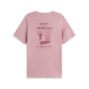 Retro Surfin T-shirt Ecoalf , Pink , Heren