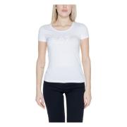 Dames T-shirt Lente/Zomer Collectie Katoenmix Emporio Armani EA7 , Whi...