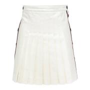 Plooirok in Tennisstijl met Drukknoopsluiting MVP wardrobe , White , D...