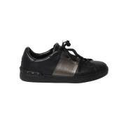 Pre-owned Leather sneakers Valentino Vintage , Black , Heren