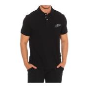 Polo met korte mouwen en Claw Print Plein Sport , Black , Heren