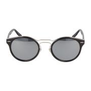 Ronde Acetaat Zonnebril Trendy Collectie Dior , Black , Unisex