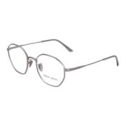 Onregelmatig Metalen Frame Bril Armani , Gray , Unisex