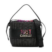 Zwarte Bucket Tas Just Cavalli , Black , Dames