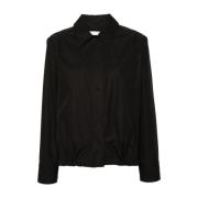 Zwarte Poplin Overhemd met Afneembare Disc Detailing Jil Sander , Blac...