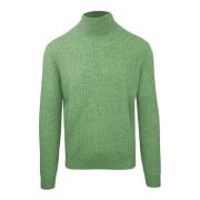 Cashmere Turtleneck Sweater Malo , Green , Heren