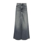 Blauwe Wide Leg Jeans Mother , Blue , Dames