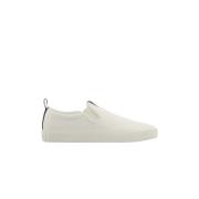 Witte Leren Lage Sneakers Armani Exchange , White , Heren