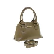 Pre-owned Leather handbags Burberry Vintage , Green , Dames