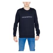 Heren Hoodless Sweatshirt Lente/Zomer Collectie Emporio Armani , Black...