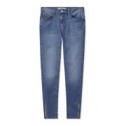 Blauwe Jeans met Ritsdetails MOS Mosh , Blue , Dames